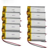 Wholesale 10pcs 3.7V 800mAh 2.96Wh Li Lithium Battery 102040 Repair Controller Music Player Record Bluetooth Earphone Speaker