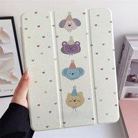 For iPad 10th 10.9 Case Shockproof Cover For iPad Air4 Air5 With Auto-sleep/Wake Up Function Tri-fold Caster Stand Tablet Shell