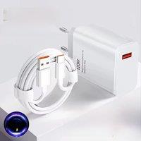 120W USB Charger Quick Charge Phone Charger Type C Cable For iPhone Samsung Xiaomi Huawei Fast