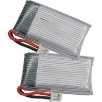 2pcs 3.7V 650mAh 2.40Wh 25C Rechargeable Polymer Li Lithium Battery 802540 Lipo JST-PH 2.0mm Plug For X5SW Drone 4-axis Aircraft