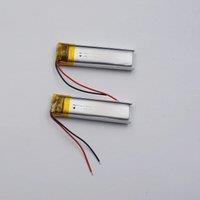 2pcs 3.7V 130mAh 0.481Wh Polymer Li Lithiium Battery 501035 Li-ion For Headphones GPS Sat Nav Recording Pen Bluetooth Speaker