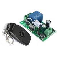 Universal 433 MHz AC 220V 1 Channel Remote Control Switch RF Transmitter Garage Learning code