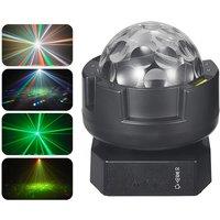 Mini 30W Magic Ball Moving Head Light DMX Control DJ Laser Light Projector 2X10W Strobe Light for Party Wedding Club Event Show