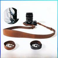 SmallRig Universal Leather Camera Shoulder Strap w O-Ring for SONY for Nikon for DSLR Camera Load Capacity of 10kg Brown/Black