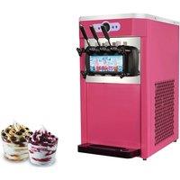 CE Commercial Soft Ice Cream Machine Three Flavor 900W Frozen Yogurt Maker