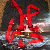 MOMO JDM 2Inch Universal 4 Point Mounting Racing MOMO Seat Belt Safety Harness High Grade Strap Nylon Belts For VW Toyota Honda