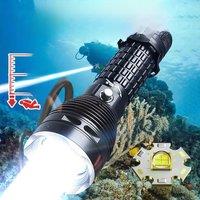 9000LM Upgrade XHP70 Diving Flashlight Powerful Profession Underwater Lantern Rechargeable Dive