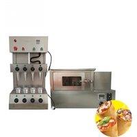 PiCommercial Automatic Pizza Cone Baking Equipment, Rotary Oven Machine And Glass Display Cabinet
