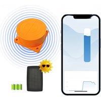 ME201WSP Solar Panel Smart Home Ultrasonic Wireless Detector Water Fuel Alarm Indicator Remote Water Tank Level Sensor