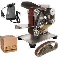 220V Mini Belt Sander Grinder DIY Electrical Band Grinding Machine Sharpening Tool for Polishing Belt Grinder Machine