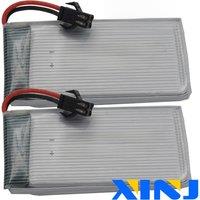2pcs 3.7V 1800mAh 6.66Wh 25C Rechargeable Li Lithium Polymer Battery 903465 LiPo SM Plug For Model Vehicle RC Quadcopter Drone