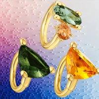 Car pendant 2025 Popular Spanish original jewelry Gold malachite green ring exquisite high class ladies accessories