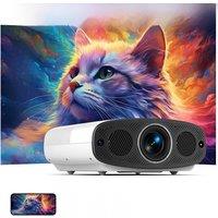 VEVSHAO A22 Full HD 1080P Projector 4K 1000ANSI Android WiFi Auto Focus 10W*2 Home Theater Projector for Office Meeting Video