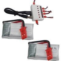 3.7V 350mAh 25C Li-Polymer Li Lithium Battery 702030 JST Connector For DFD F182 F183 H8C RC Drone Mini Quadcopter & Helicopter