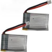 2pcs 3.7V 150mAh 0.555Wh 20C Polymer Li Battery 651723 JST-XH 1.25 For JRC H20 H36 NH010 Drone Efficient Mini Four-Axis Aircraft