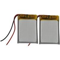 2pcs 3.7V 210mAh Polymer Li Lithium Battery 352530 Li-ion Cell For Car Camera GPS Sat Nav Driving Recorder Bluetooth Headphones