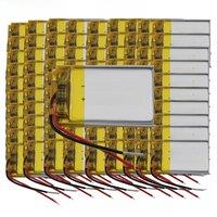 100pcs 3.7V 150mAh 0.555Wh Thermistor 3-Wires Rechargeable Li Lithium Battery 302030 For Bluetooth Speaker Headphones Sat Nav
