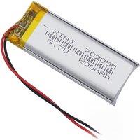 5pcs 3.7V 800mAh 2.96Wh Li-Polymer Li Lithium Battery 702050 Lipo Cell JST-PH 2.0mm For GPS Bluetooth Speaker Headset LED Light