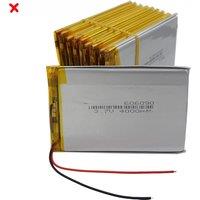 Wholesale 10pcs 3.7V 4000mAh 14.8Wh Li-Polymer Li Lithium Battery 606090 For Controller GPS PSP PDA Power Bank Tablet PC