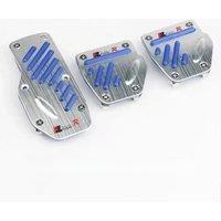 New 2/3pcs Universal Non-Slip Aluminum Manual Transmission Car Pedal Cover Set Kit Pedali Red/Blue/Silver Car Accessories