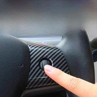 It is suitable for Tesla model3/Y true carbon fiber steering wheel special protective patch to