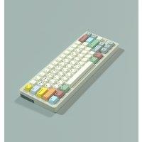 KBD Canvas Keycaps Dye-Sub PBT Korean/EN Keycaps 135 Keys/Set OEM Profile For Mechanical Keyboards Wooting HI75