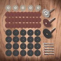 60pcs Diamond Cutting Discs Sanding Grinding Wheel Set Circular Saw Blade for Woodworking Metal