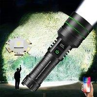 1000000LM Most Powerful Flashlight Rechargeable Type-c Flashlight Long Range 3500M Tactical Torch