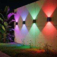 2LEDs Solar Outdoor Lights,Waterproof Atmosphere Lighting,Decorative Wall Lam for Garden Yard Porch Balcony Walkway Camping Deco