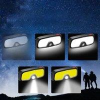 Head Mounted Lamp Bright COB 10W LED USB Rechargeable Headlamp for Hunting Torch Hiking Front