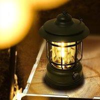 Super Bright 200LM Portable Camping Lantern, USB Rechargeable,Waterproof, Compact LED Tent Light for Outdoor, Hiking, Emergency