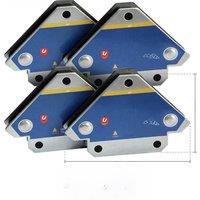 JCD 4PCS Magnetic Welding Fixer 45 90 135 Multi-angle Magnet Weld Positioner Ferrite Auxiliary Locator Tools
