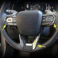 Carbon Fiber Steering Wheel Switch Cover Trim Accessories For 2024 2025 Lexus NX250 NX450h+ RX350 TX500h GX550 LX600 RZ450e