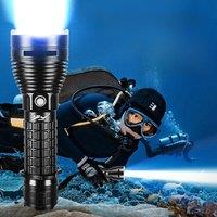 High Power Diving Flashlight IP68 Highest Waterproof Rating Professional Diving Light Powered by
