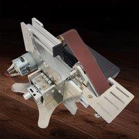 Multi-Function Mini Micro Sander Grinding Electric Small Belt Sander DIY Benchtop Stand Home Knife