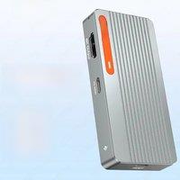 JEYI M.2 NVMe 2280 SSD Enclosure, Aluminum Case with USB3.2 10Gbps, 100W Fast Charging & 8K/4K Video