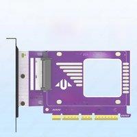 JEYI PCIe 5.0 to U.2 (SFF - 8639) Converter, 128Gbps GEN5 U.2 SSD Expansion for PCIE X4/X8/X16,