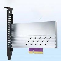 JEYI PCIe 5.0 to M.2 NVMe Adapter Card, High-Speed PCIe X4/X8/X16 to M2 SSD Converter with Cooling
