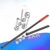 Adjustable Car Lazy Wheel Belt Tightening Wrench Extended Rod Adjustable Throttle Tightener Disassembly Tool Automotive Repair