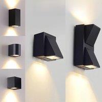 Aluminium Wall Lamp Waterproof Outdoor LED Wall Light IP65 Garden Lighting Lamp for Sconce Balcony Decoration AC110V 220V