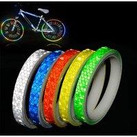 5 Colors Safety Reflective Warning Stickers Waterproof Outdoor Bicycle Rim Reflective Tapes For Bikes Bicycles Motorcycle Decor
