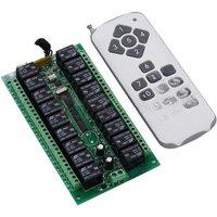 18 loads DC24V Relay Receiver Transmitter Light Lamp LED Remote Control Switch Power Wireless ON OFF Key Switch Lock Unlock