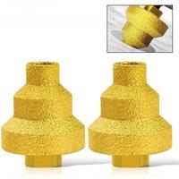 Brazed Pagoda Drill Bit M10 Brazed Diamond Tower Drill Tile Stone Rock Plate Drill Reaming Integrated Bit Diamond Tools