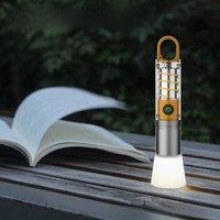 High Power Rechargeable LED Flashlights Zoomable Torch with Breathing Atmosphere Light Portable Work