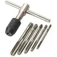 Portable T Tap Wrench Tap Drill Tapping Threading Tool M3 M4 M5 M6 M8 Screwdriver Holder Hand Tool Thread Metric Plug Taps