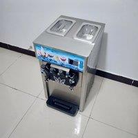 Commercial Ice Cream Machine 4.86Gal/H 4.2L*2 Hoppers 1100W Countertop Soft Serve Ice Cream Yogurt