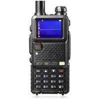 BAOFENG UV-5RM Plus Amateur Radio Multi-Band Walkie Talkie, Rechargeable Handheld Radio with Long