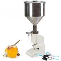PBOBP Manual Paste Liquid Filling Machine Stainless Steel Adjustable Bottle Filler With Hopper For