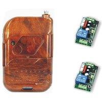 AC 220V 3A 2CH 200M Wireless Remote Control Relay Switch Transceiver with 2 Receiver + 1 remoter