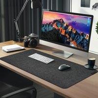 EXCO Felt Desk Mat Large Mouse Keyboard Pad Computer Desktop Protector Non-Slip Base for Office Home